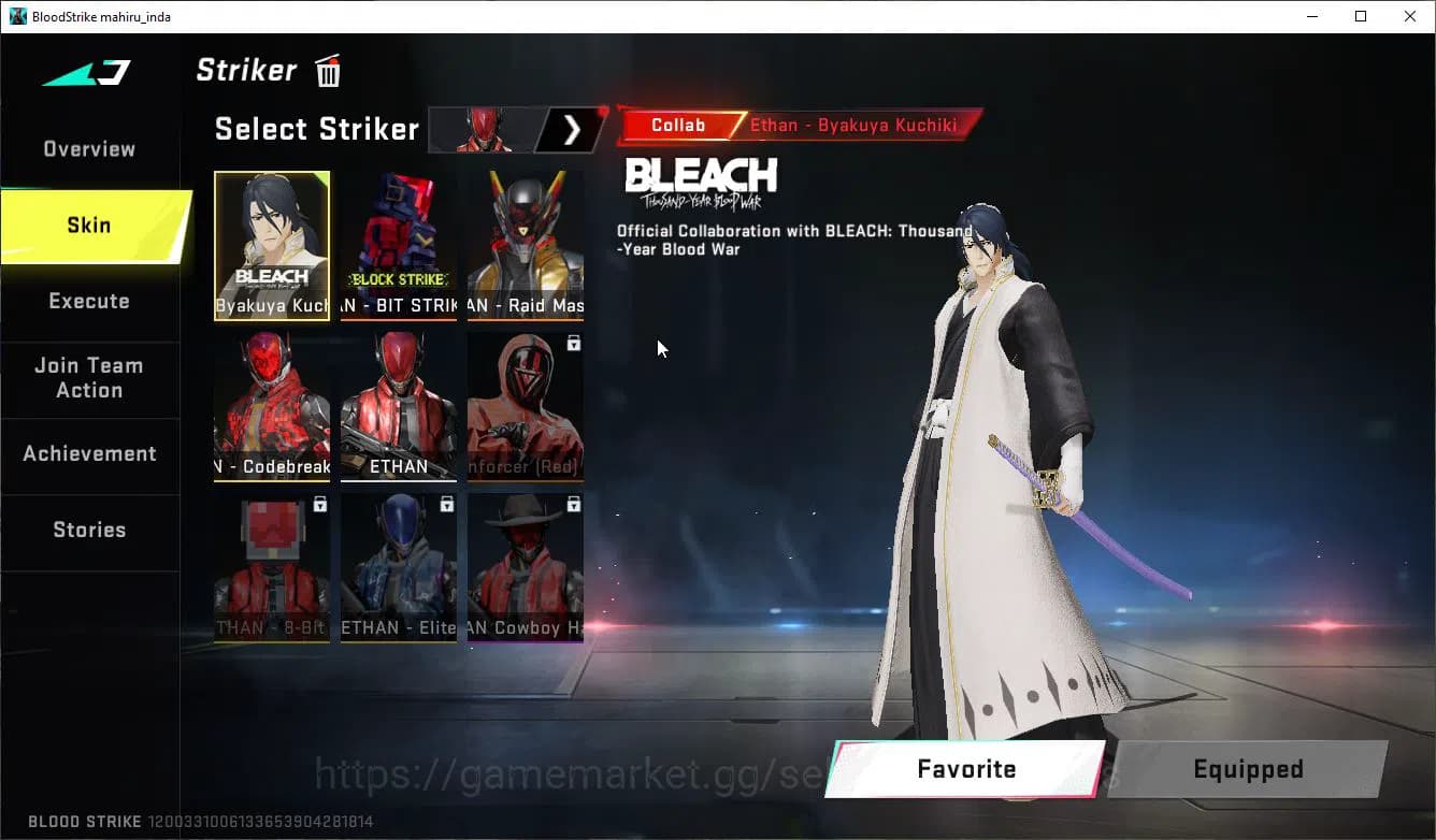 Blood Strike Accounts ASIA|Collab 7DS(Karl98,QBZ95),BLEACH Byakuya,EVA[K image 4