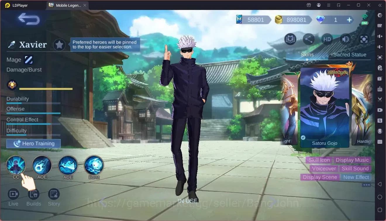 Mobile Legends: Bang Bang Accounts Global|Hero132|Skin 611|World|Skin Legend Alu,John image 1