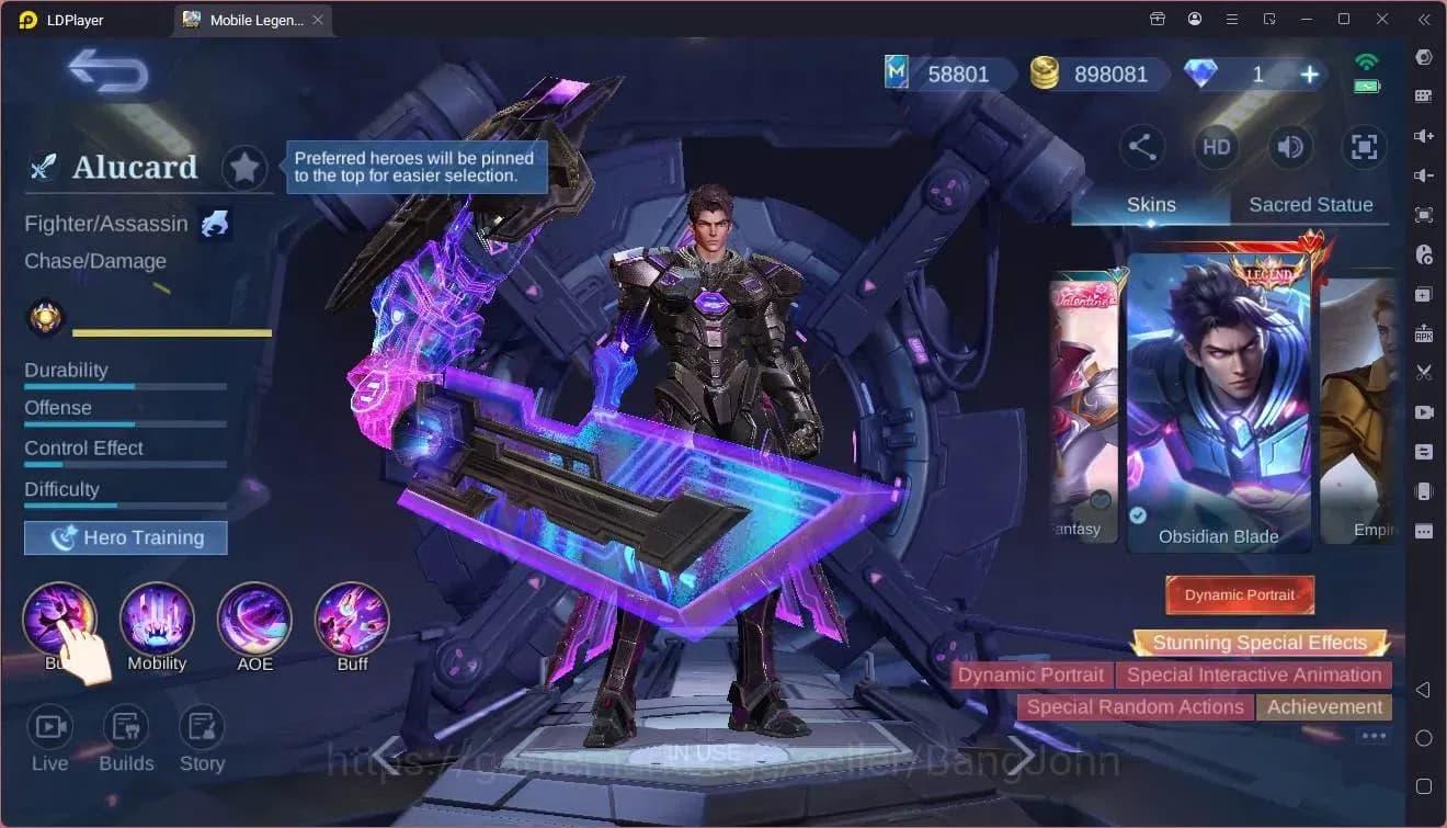 Mobile Legends: Bang Bang Accounts Global|Hero132|Skin 611|World|Skin Legend Alu,John image 8