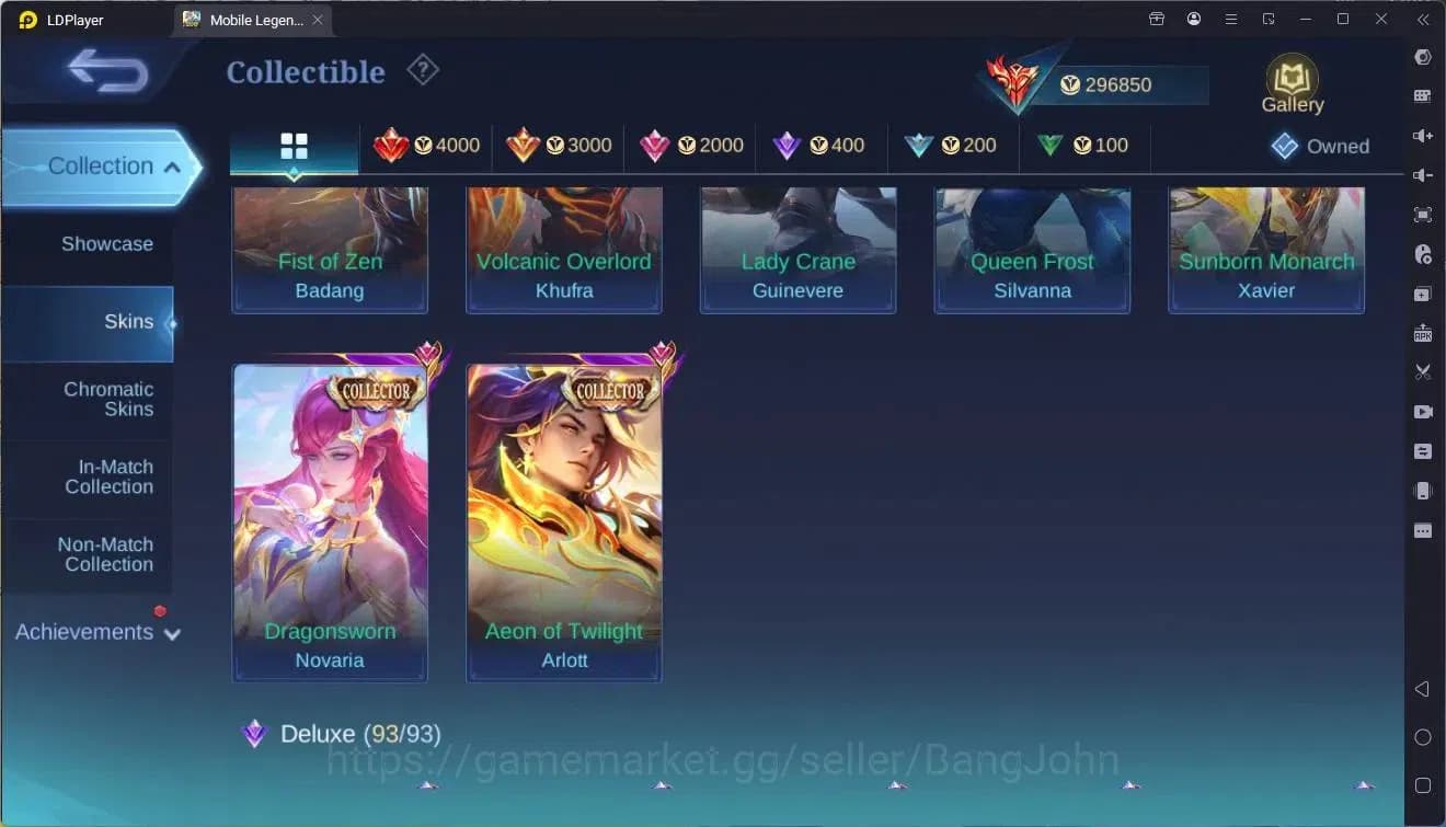 Mobile Legends: Bang Bang Accounts Global|Hero132|Skin 611|World|Skin Legend Alu,John image 9