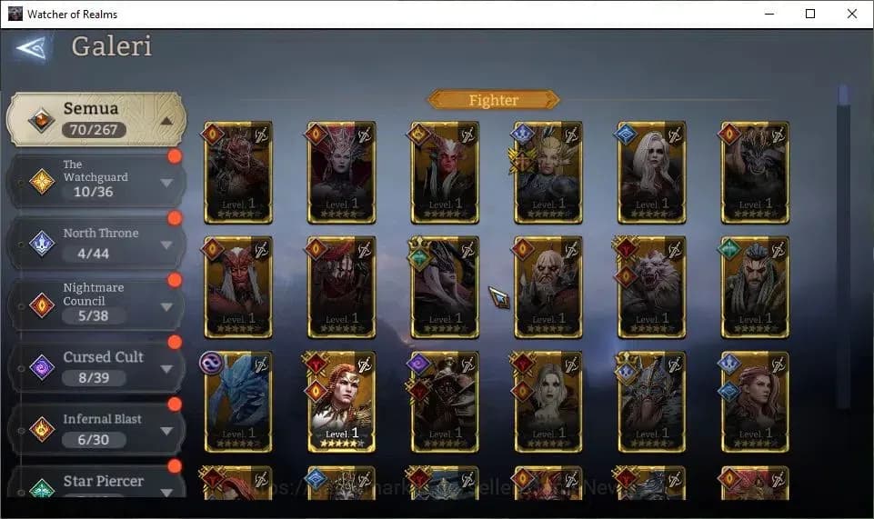 Watcher of Realms Accounts GLOBAL 50x|Starter Ready Gacha|Lv 6|62K Power|35K image 13