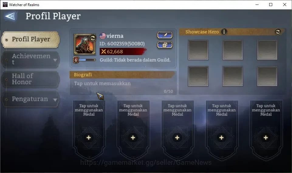 Watcher of Realms Accounts GLOBAL 50x|Starter Ready Gacha|Lv 6|62K Power|35K image 2