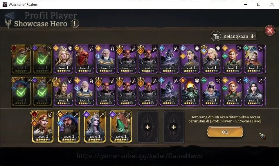Watcher of Realms Accounts GLOBAL 50x|Starter Ready Gacha|Lv 6|62K Power|35K image 5