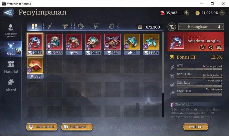 Watcher of Realms Accounts GLOBAL 50x|Starter Ready Gacha|Lv 6|62K Power|35K image 8