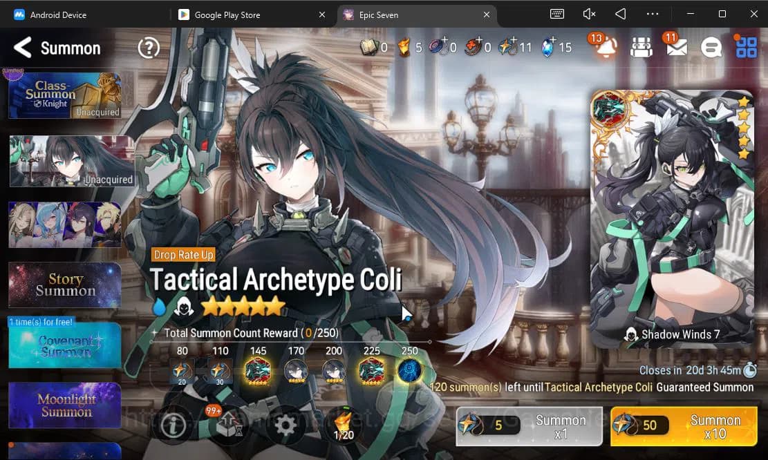 Epic Seven Accounts GLOBAL Unverif|Fresh Starter|2 ML[Specimen Sez,Ete image 12