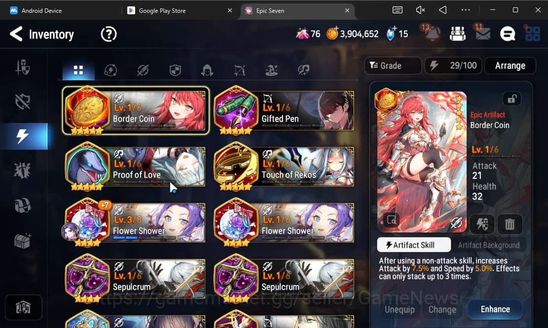 Epic Seven Accounts GLOBAL Unverif|Fresh Starter|2 ML[Specimen Sez,Ete image 16