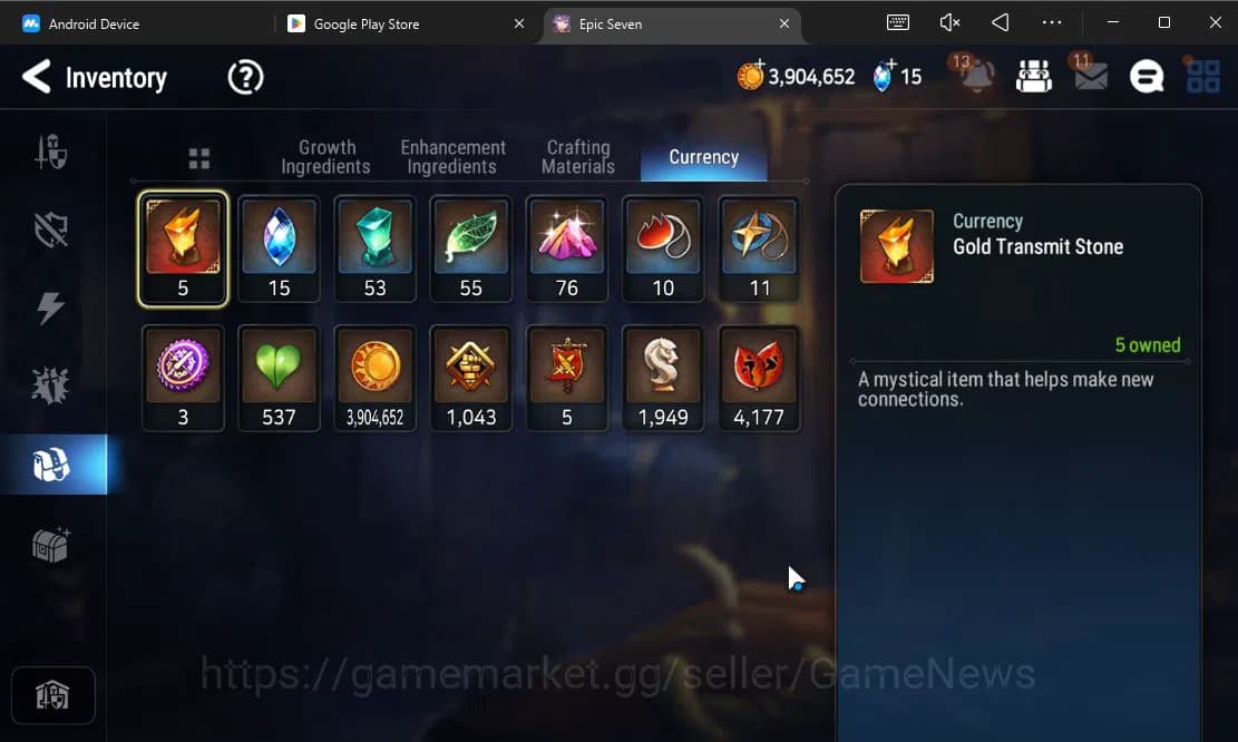 Epic Seven Accounts GLOBAL Unverif|Fresh Starter|2 ML[Specimen Sez,Ete image 17