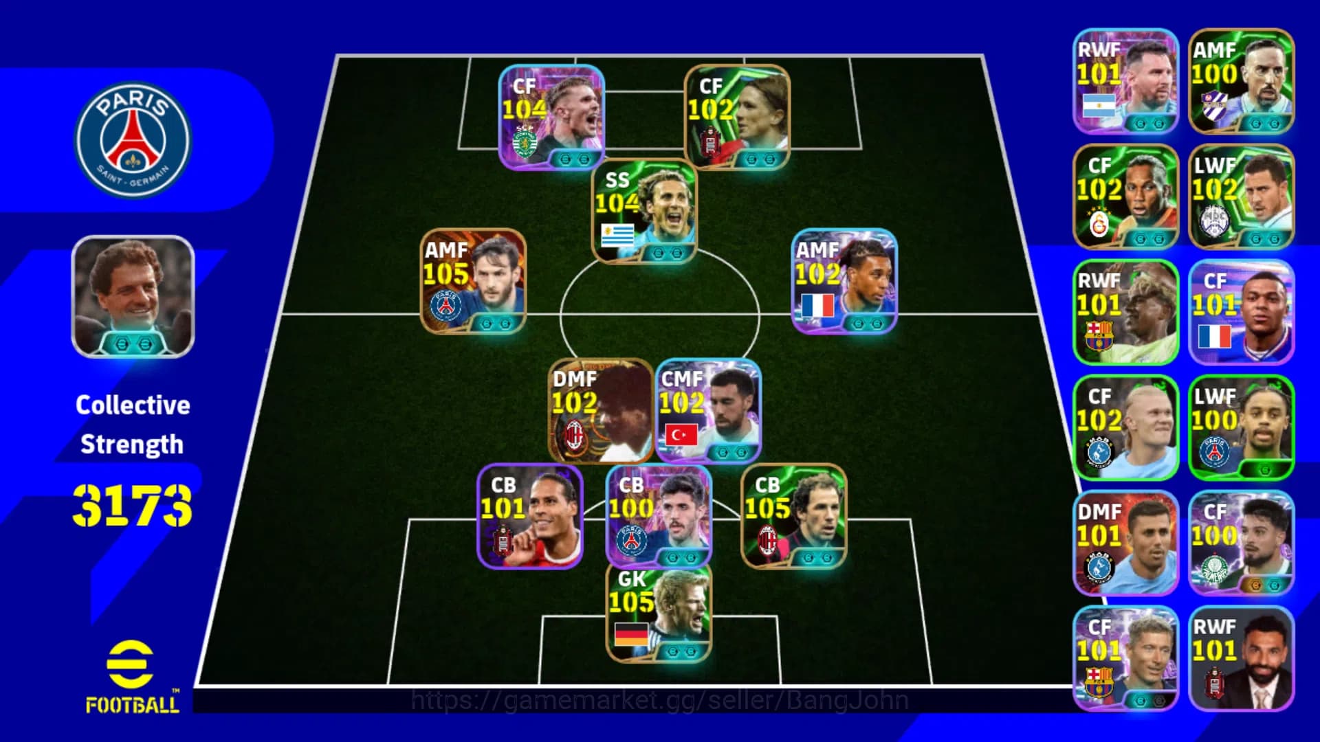 eFootball Accounts Power 3187 | Marco van Basten Epic DB | Lothar Mat image 1