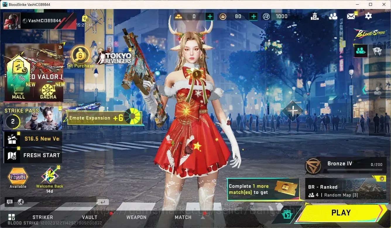Blood Strike Accounts ASIA | Ultra RAN Deer Spirit | 2 Legendary Guns: V image 1