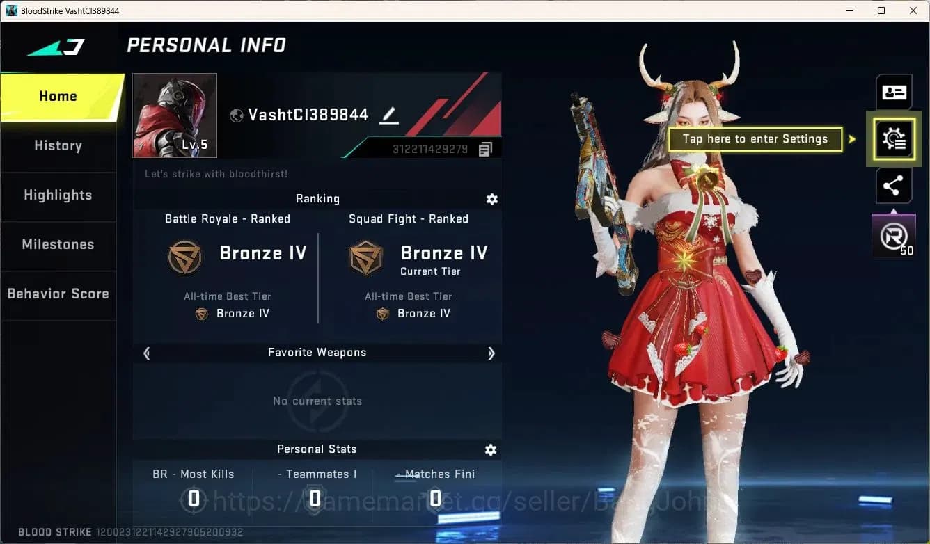 Blood Strike Accounts ASIA | Ultra RAN Deer Spirit | 2 Legendary Guns: V image 2