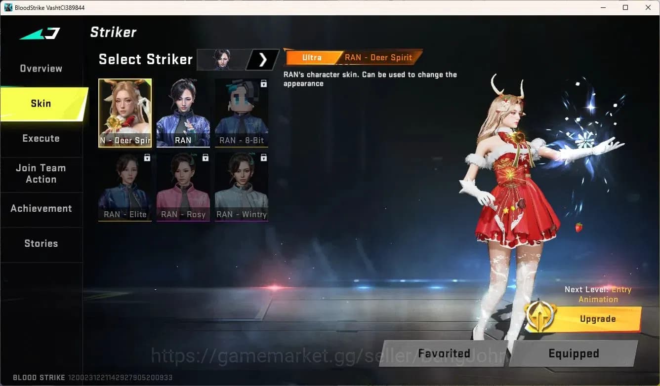 Blood Strike Accounts ASIA | Ultra RAN Deer Spirit | 2 Legendary Guns: V image 7