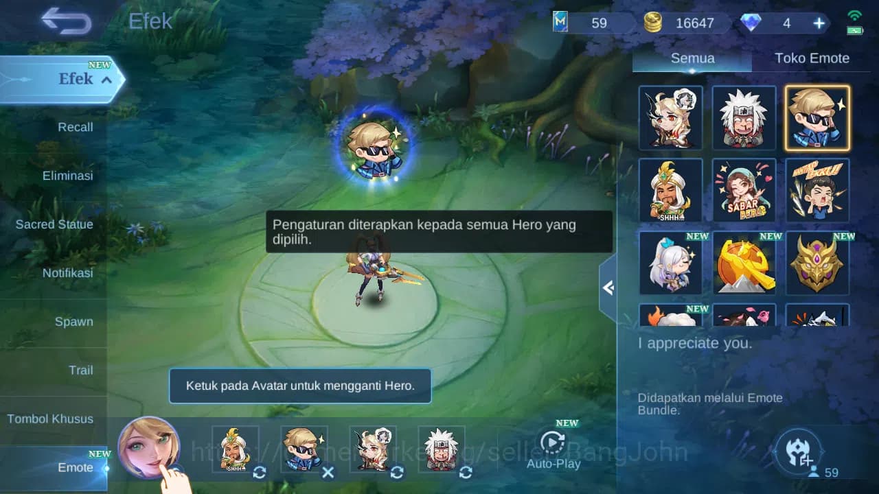Mobile Legends: Bang Bang Accounts GLOBAL Hero 59 Skin 78 | Dtamer Kimmy Estes | Epic image 10
