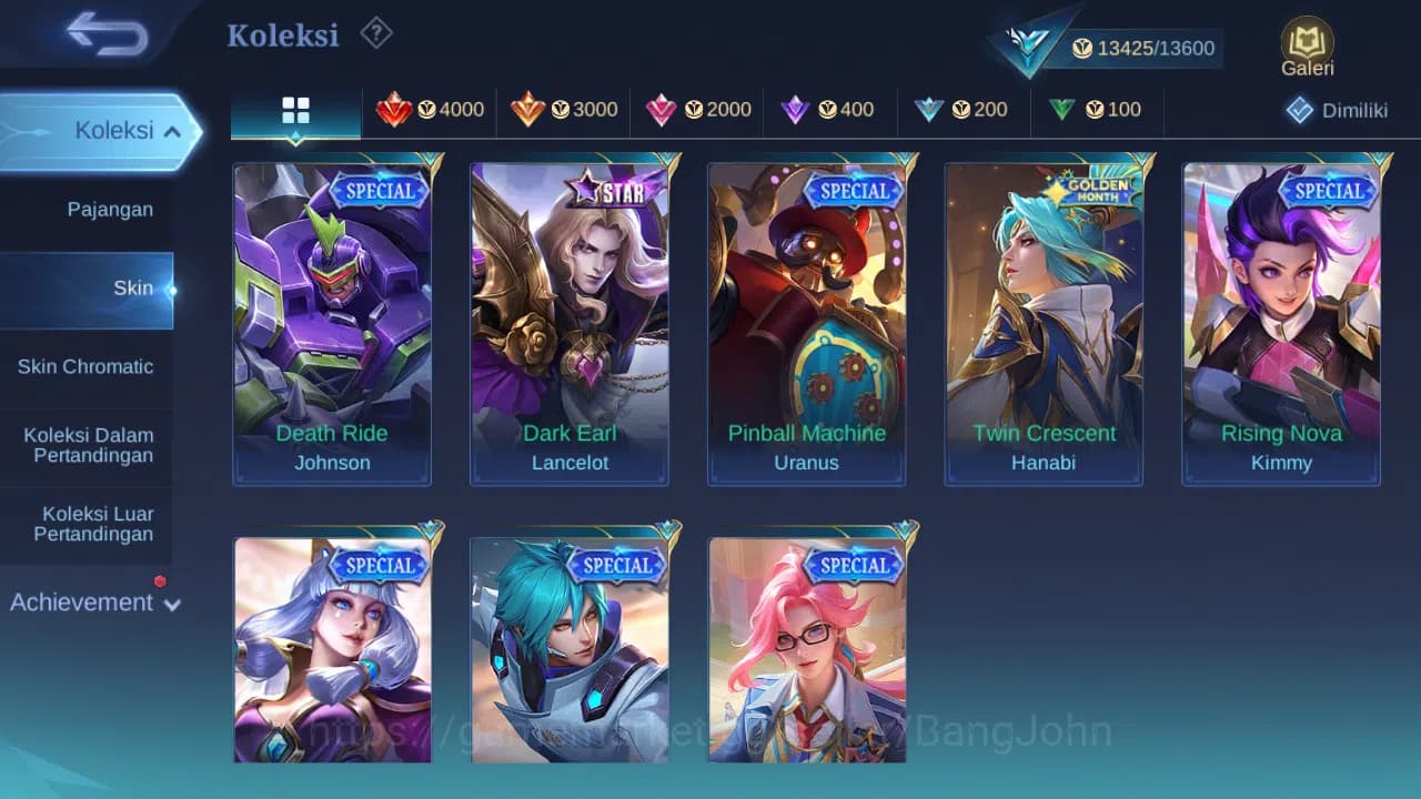 Mobile Legends: Bang Bang Accounts GLOBAL Hero 59 Skin 78 | Dtamer Kimmy Estes | Epic image 14