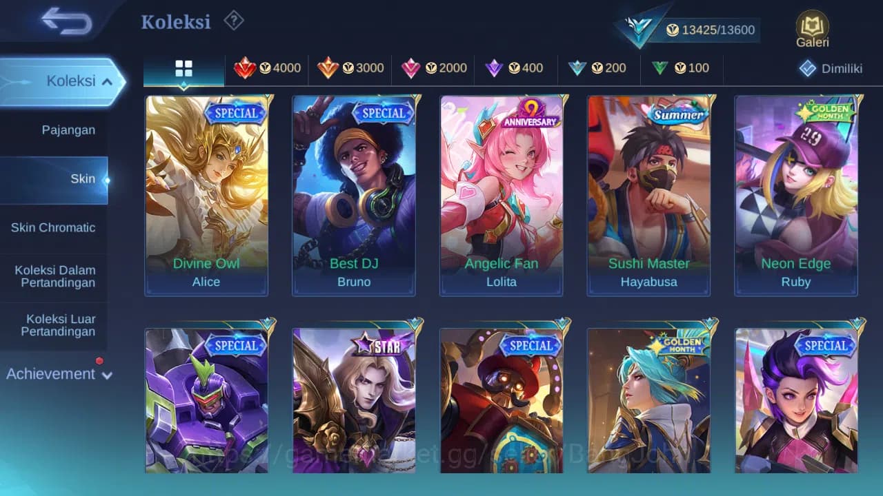 Mobile Legends: Bang Bang Accounts GLOBAL Hero 59 Skin 78 | Dtamer Kimmy Estes | Epic image 2