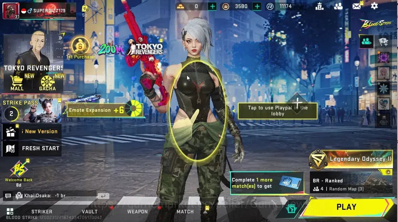 Blood Strike Accounts ASIA|2 UL [Desert Eagle-Fortune Lion,QBZ95-Endless image 1