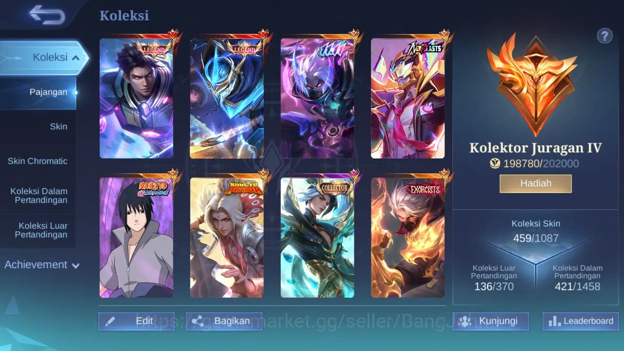 Mobile Legends: Bang Bang Accounts Hero 131 | Skin 459 | Legend Alucard, GS | Exo Hay image 11