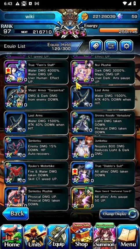 Grand Summoners Accounts Global|Rank 97|33 Ascend+3 TW|[S Miyu,Fren,Frieren image 18
