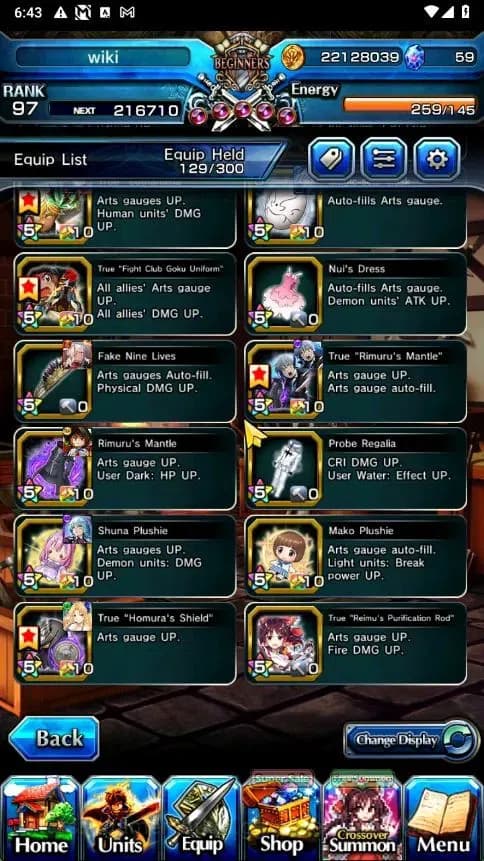 Grand Summoners Accounts Global|Rank 97|33 Ascend+3 TW|[S Miyu,Fren,Frieren image 20