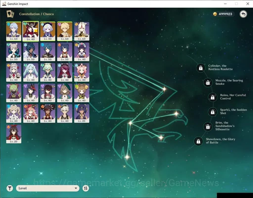 Genshin Impact Accounts ASIA|AR43|1Limited+22(*4Character)|Ayato,Chasca|Mc image 5