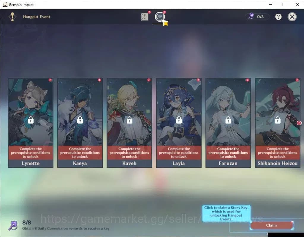 Genshin Impact Accounts ASIA|AR 48|3 Limited+1(*5Weapon)|Linnea,Neuvillete image 12