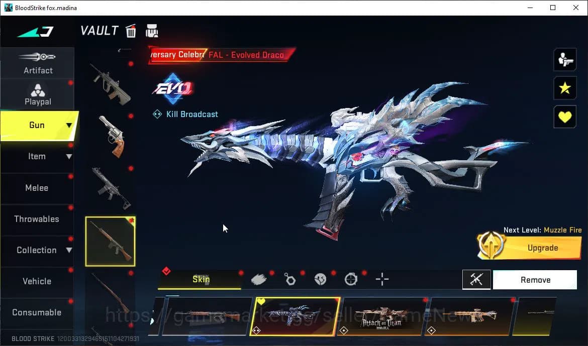 Blood Strike Accounts ASIA|EVO(FAL)+Colab BLEACH(Byakuya),AOT(FAL)+5 ULT image 5