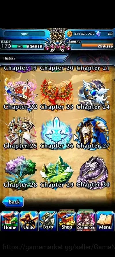 Grand Summoners Accounts Global|Rank 173|2 Sp Art|24 Ascend+10 TW|[S Miyu,E image 13