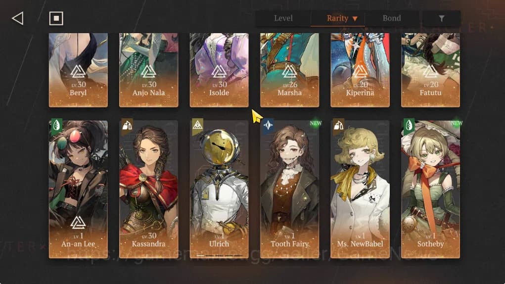 Reverse: 1999 Accounts GLOBAL|Lv38|12(*6Crew)(3Limit)|[Kassandra,(Beryl,A image 3