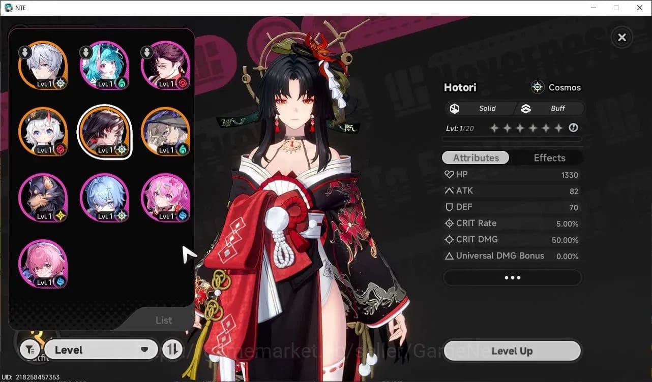 Neverness to Everness Accounts Global EU |HL 3| 3 SSR Hotori, Sakiri, Jiuyuan |6 image 1