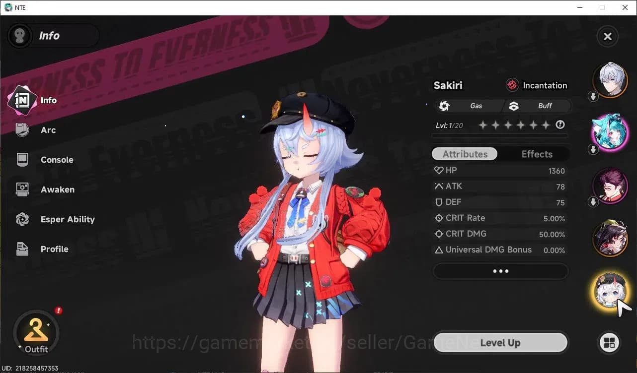 Neverness to Everness Accounts Global EU |HL 3| 3 SSR Hotori, Sakiri, Jiuyuan |6 image 2