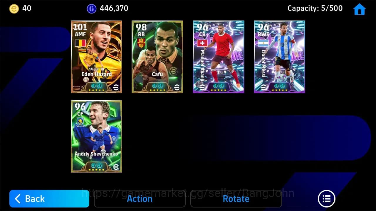 eFootball Accounts ANDROID|PW 3123|Eden Hazard Big Time,Manuel Akanji image 4