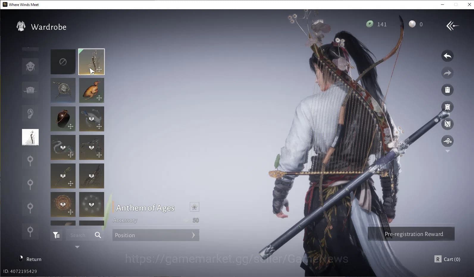 Where Winds Meet Accounts GLOBAL Lv5| Fresh Starter| 1 Harmoni Core, Anthem image 10