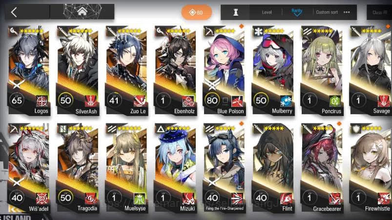 Arknights Accounts Global Lv29 | 8 Limit | Logos,SilverAsh,ZuoLe,Eben image 2