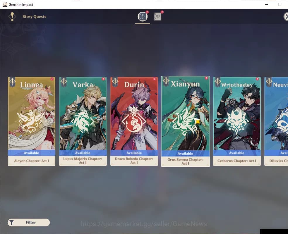 Genshin Impact Accounts ASIA|AR 45|Prime Team Skirk|3 Limited+2(*5Wep)|Esc image 11