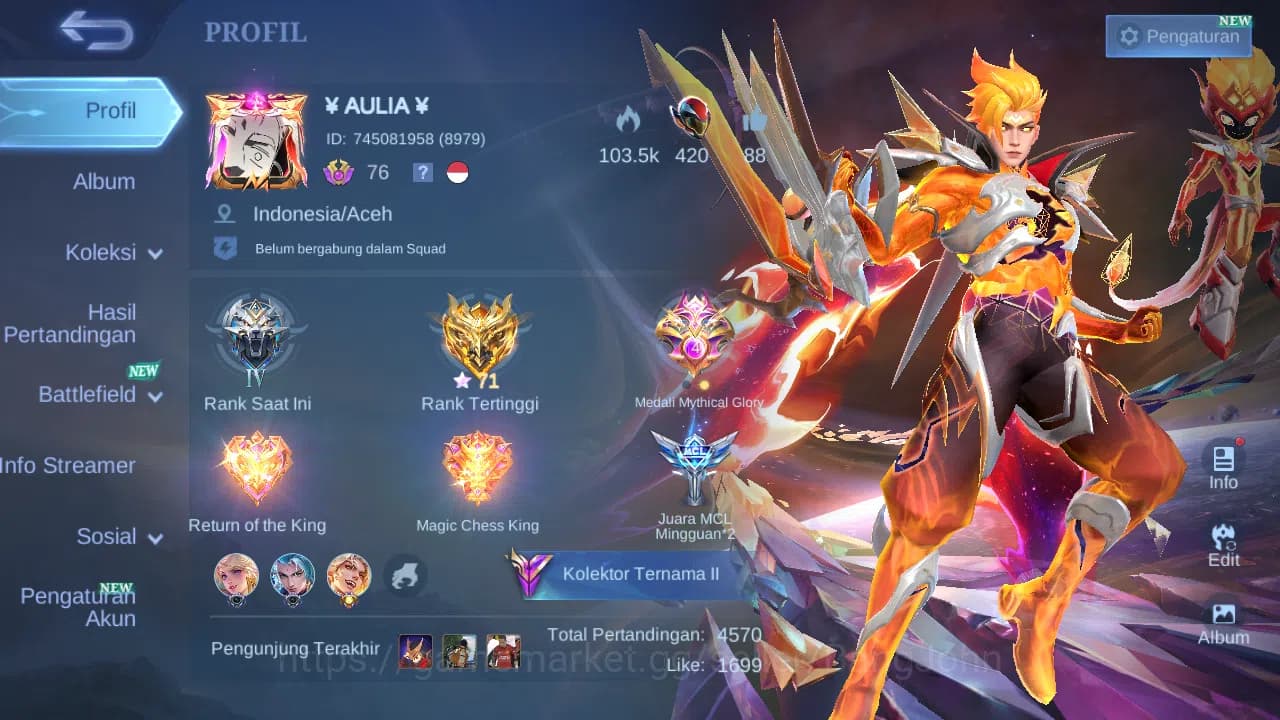 Mobile Legends: Bang Bang Accounts Hero 128 Skin 251 | Prime Claude | Luckybox Zhask image 1