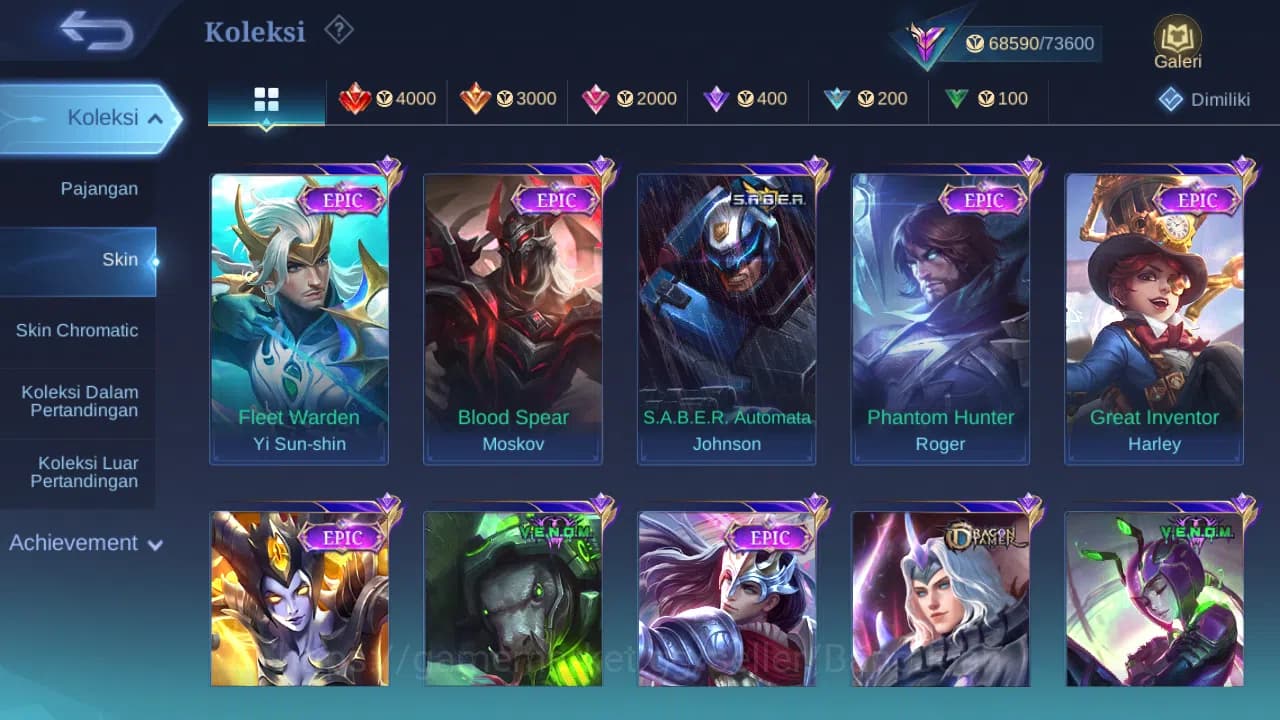 Mobile Legends: Bang Bang Accounts Hero 128 Skin 251 | Prime Claude | Luckybox Zhask image 7