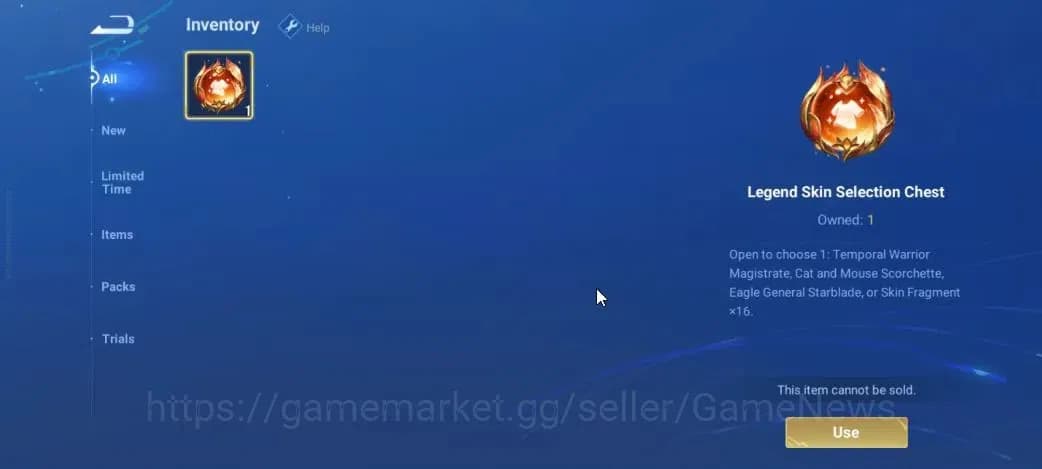 Honor of Kings Accounts Hero 7|Starter with Legend Skin Selection Chest(Di image 3