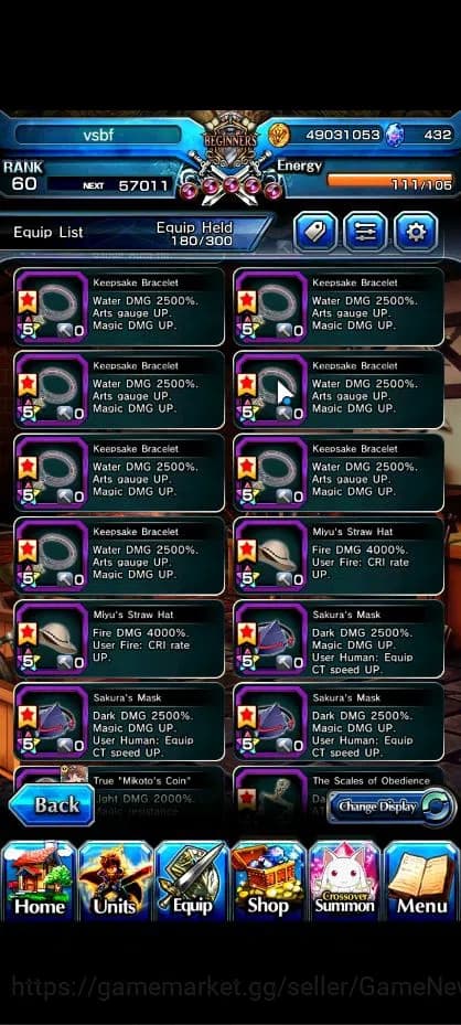 Grand Summoners Accounts Global|Rank 60|20 Ascend| ToumaTW,RimuruTW,MisakaT image 10