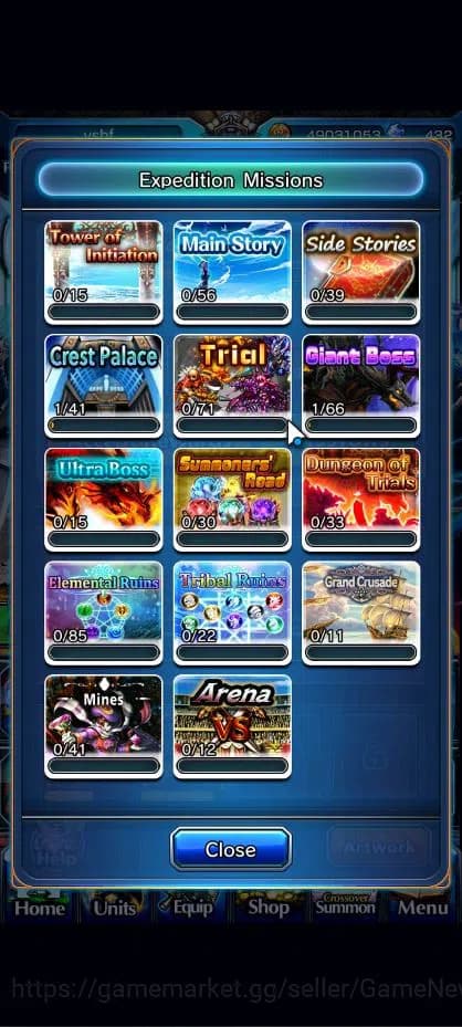 Grand Summoners Accounts Global|Rank 60|20 Ascend| ToumaTW,RimuruTW,MisakaT image 13