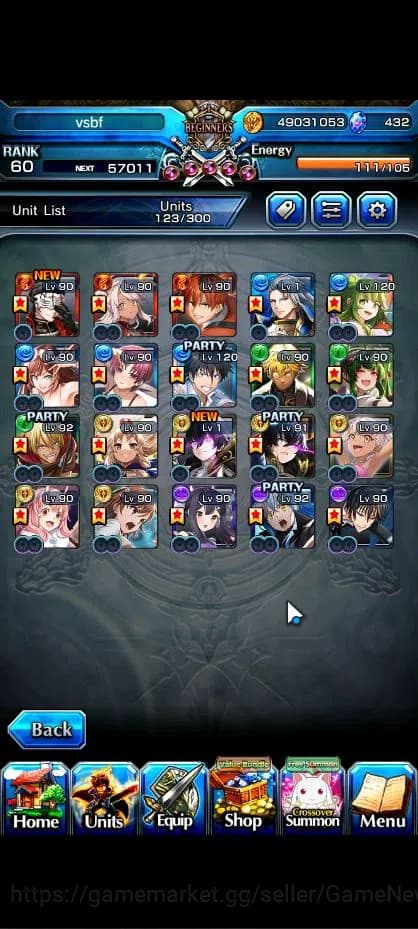Grand Summoners Accounts Global|Rank 60|20 Ascend| ToumaTW,RimuruTW,MisakaT image 4