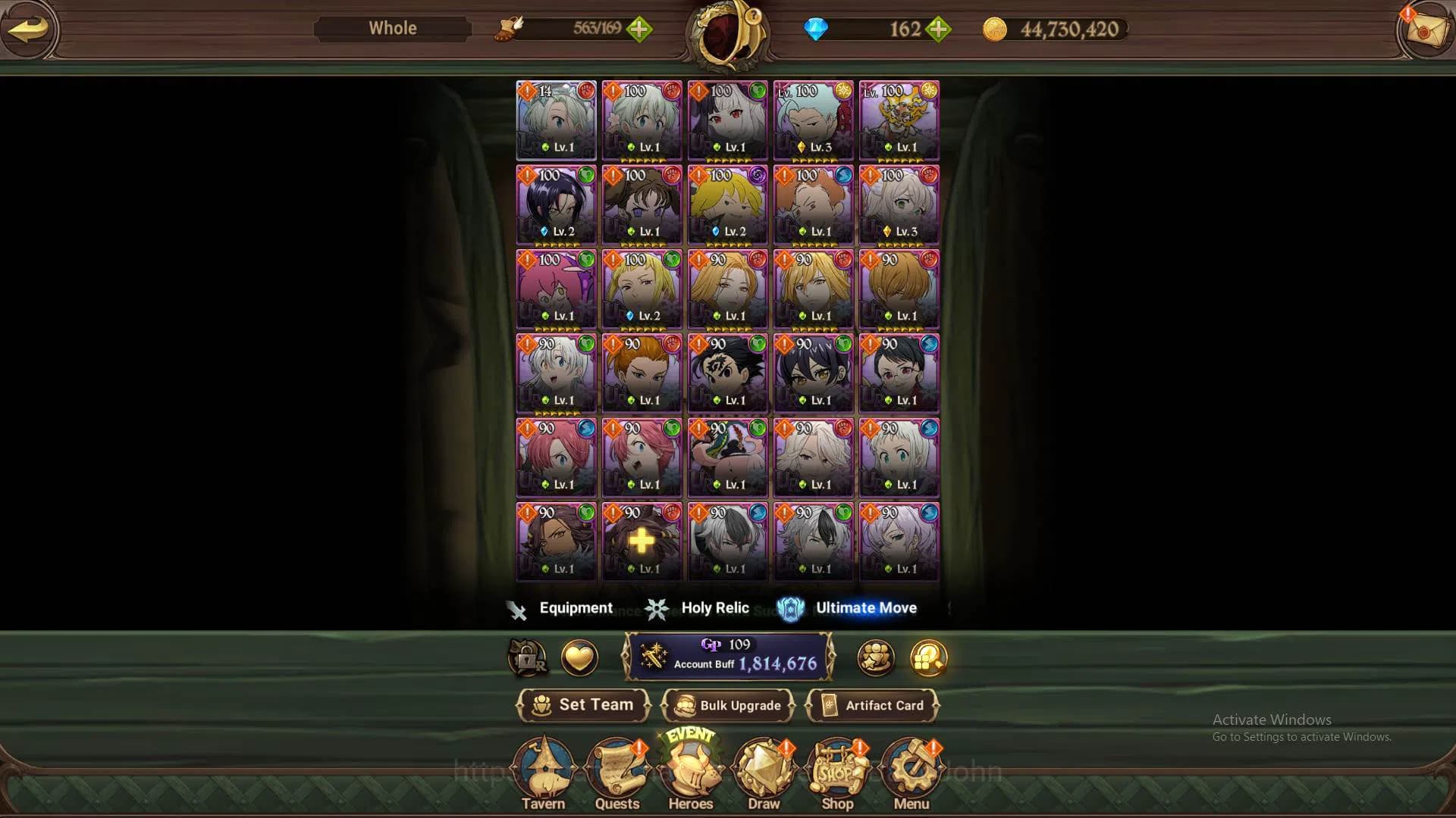 The Seven Deadly Sins: Grand Cross Accounts ASIA|1.8m CC|1LR Elizabeth|Full collab FF|UR Meres image 11