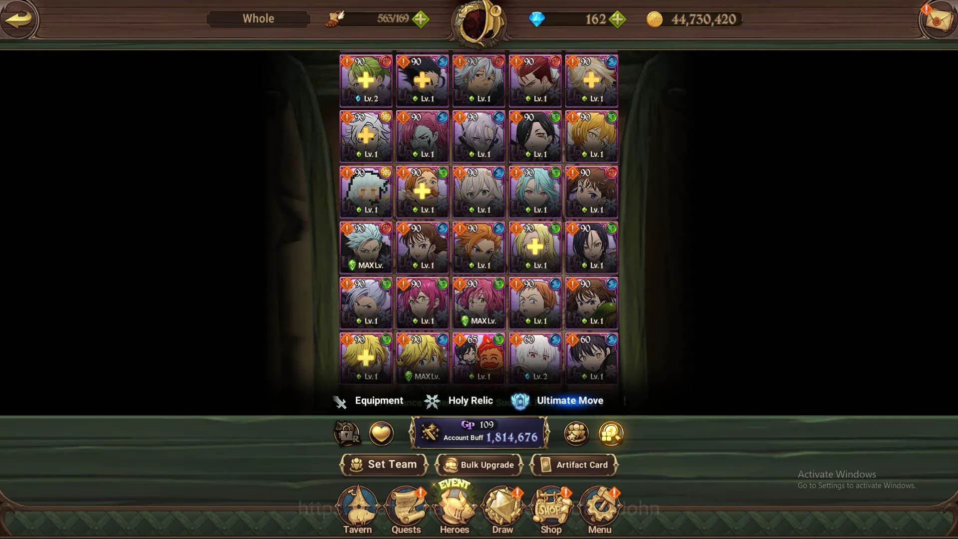 The Seven Deadly Sins: Grand Cross Accounts ASIA|1.8m CC|1LR Elizabeth|Full collab FF|UR Meres image 12