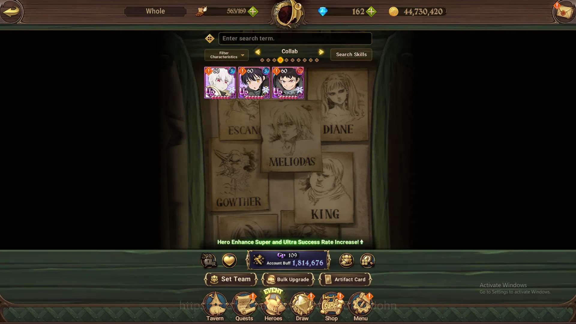 The Seven Deadly Sins: Grand Cross Accounts ASIA|1.8m CC|1LR Elizabeth|Full collab FF|UR Meres image 8