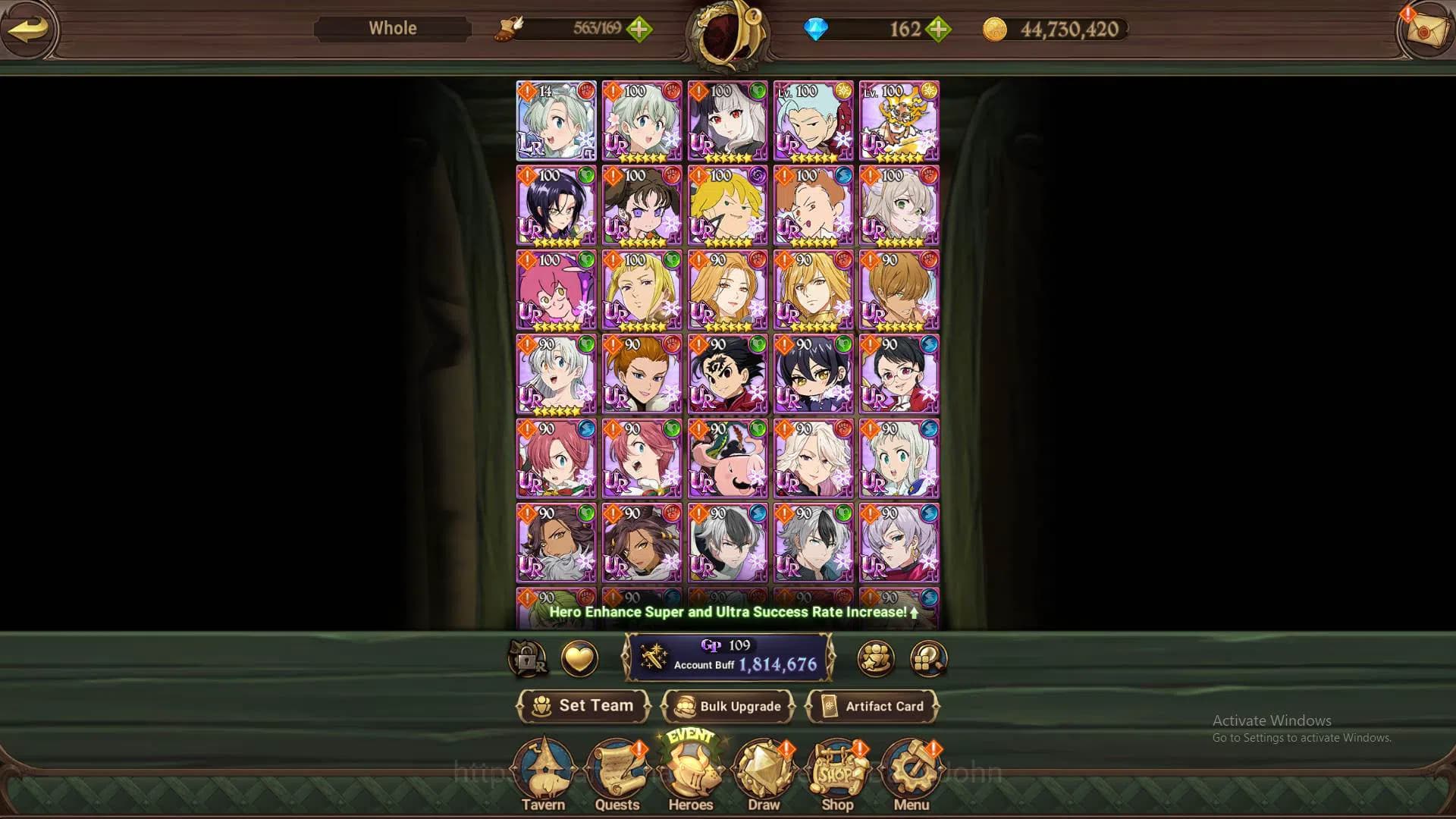 The Seven Deadly Sins: Grand Cross Accounts ASIA|1.8m CC|1LR Elizabeth|Full collab FF|UR Meres image 9
