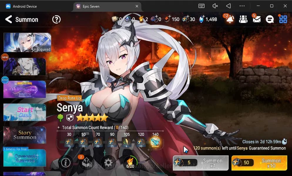 Epic Seven Accounts GLOBAL UNVERIF|NEW ERA|5 ML(Ab Yufine,TE kayron,SE image 11