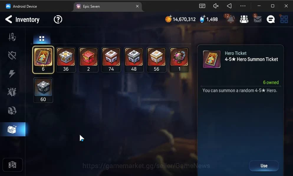 Epic Seven Accounts GLOBAL UNVERIF|NEW ERA|5 ML(Ab Yufine,TE kayron,SE image 3