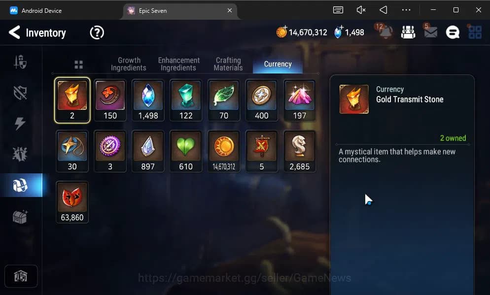 Epic Seven Accounts GLOBAL UNVERIF|NEW ERA|5 ML(Ab Yufine,TE kayron,SE image 4