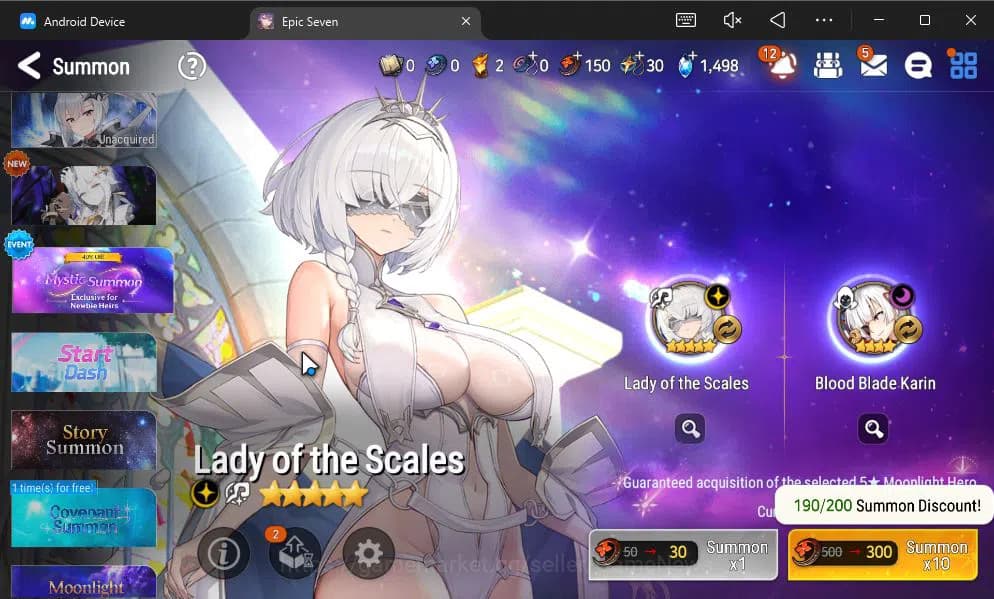 Epic Seven Accounts GLOBAL UNVERIF|NEW ERA|5 ML(Ab Yufine,TE kayron,SE image 9