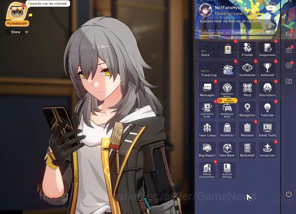 Honkai Star Rail Accounts ASIA|TL 63|3k SJ+61 Special Pass|5 Limited|Kafka,B image 1