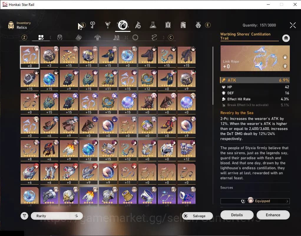 Honkai Star Rail Accounts ASIA|TL 63|3k SJ+61 Special Pass|5 Limited|Kafka,B image 6