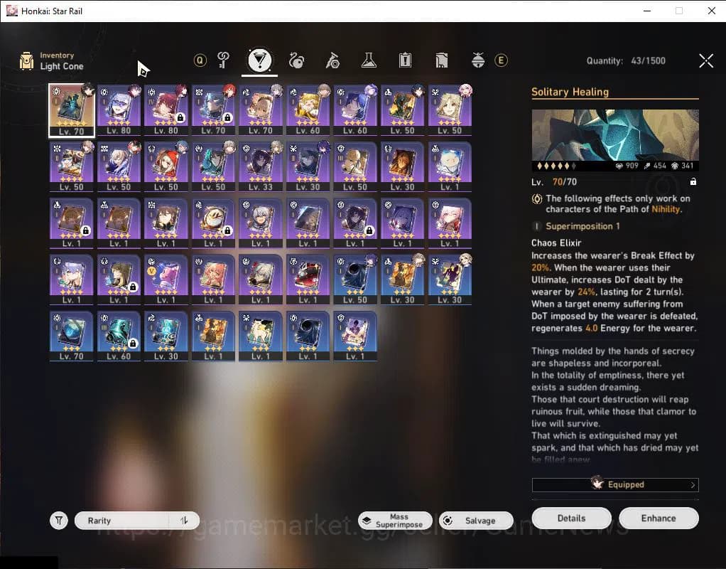 Honkai Star Rail Accounts ASIA|TL 63|3k SJ+61 Special Pass|5 Limited|Kafka,B image 8